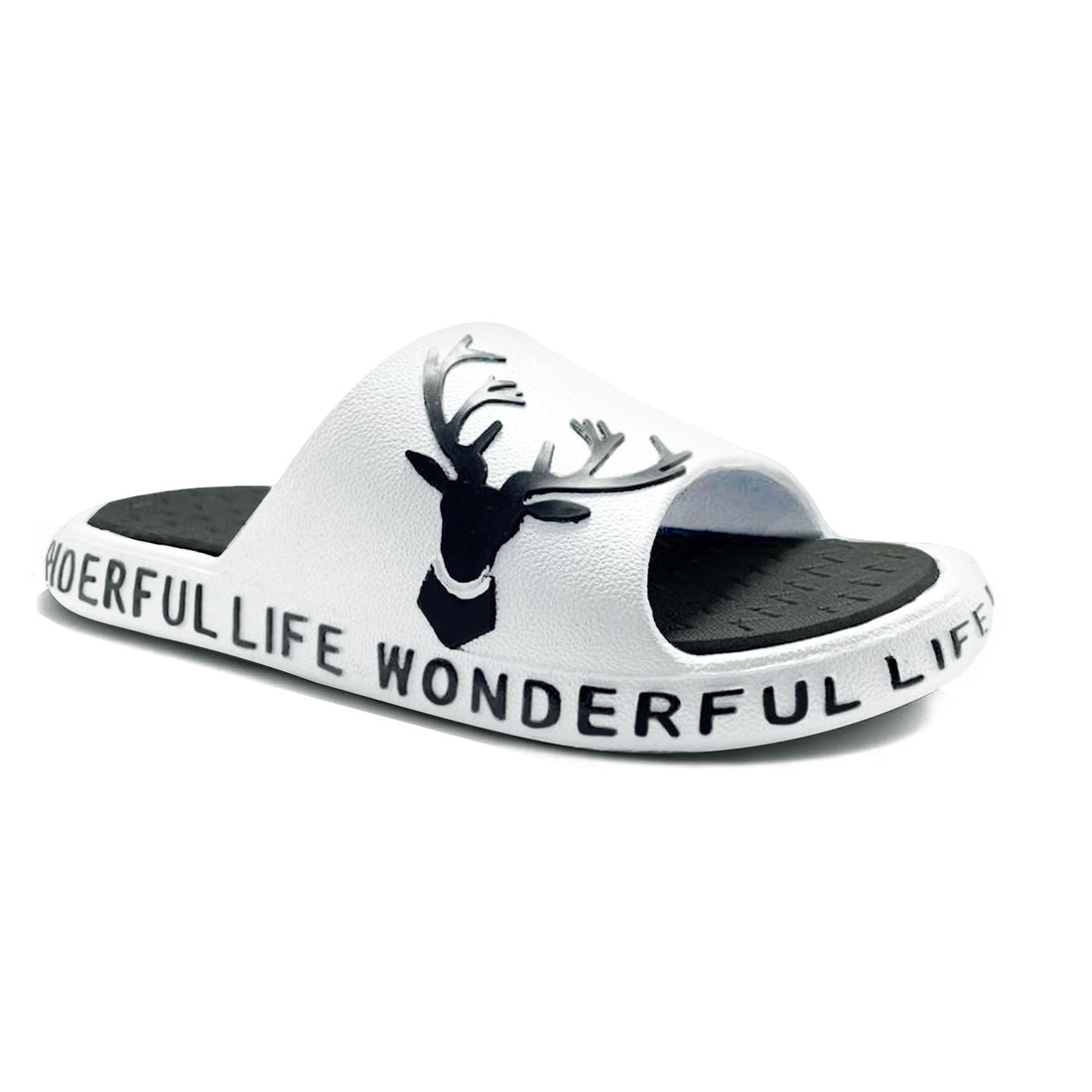 BRUTON 1070 Men's Printed Slide Slippers – Stylish Everyday Comfort
