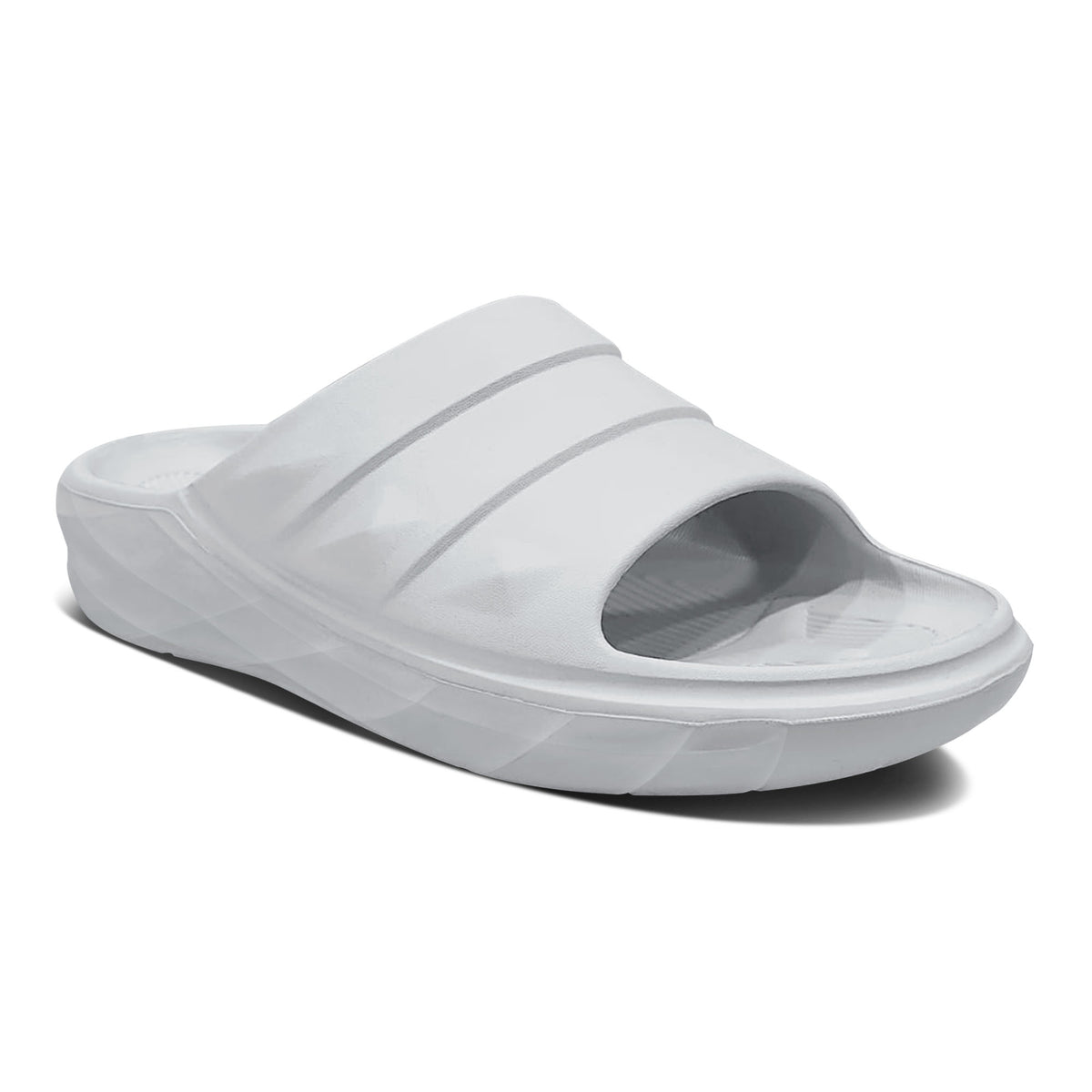BRUTON 1044 Men's Comfort Slide Sandals – White