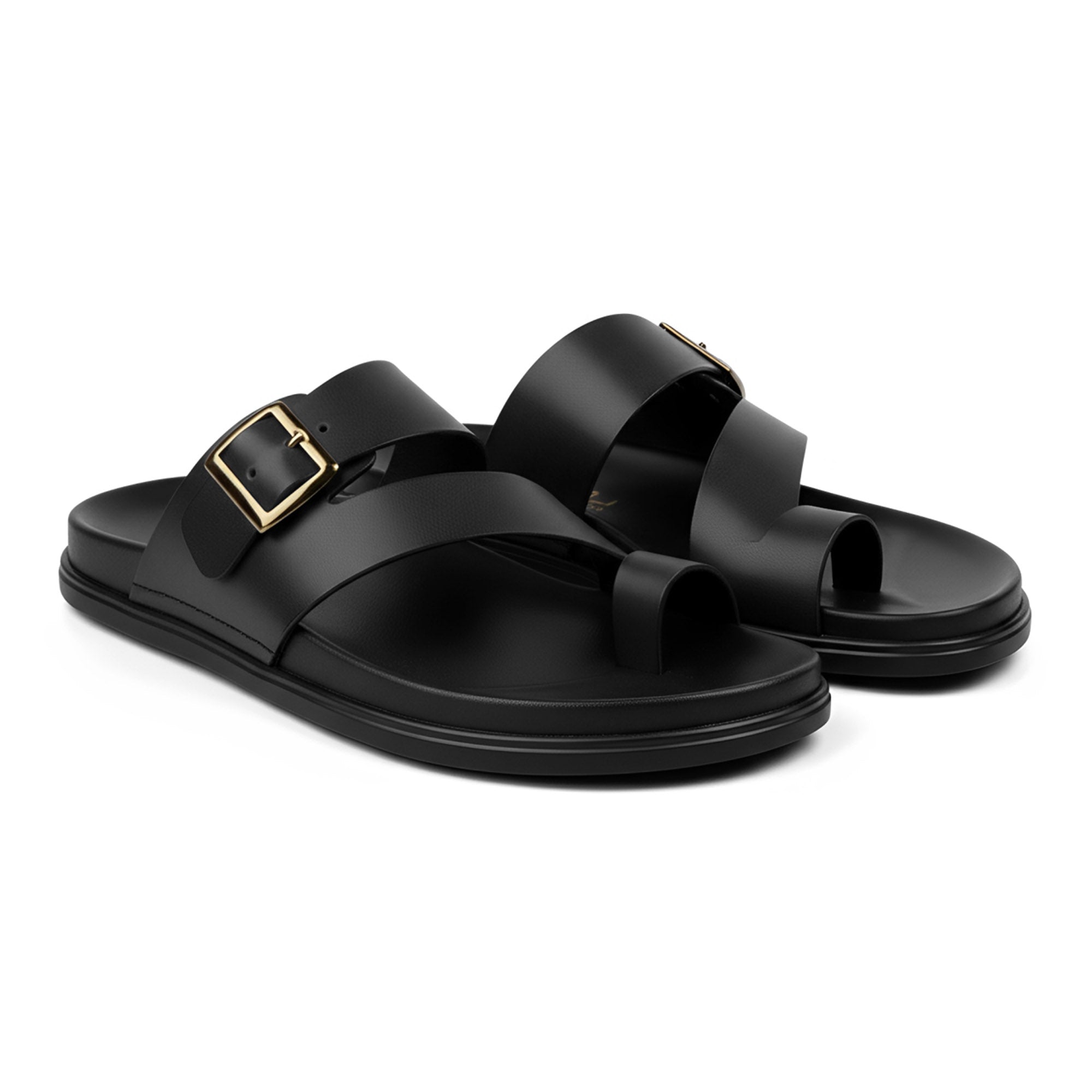 BRUTON Men's Adjustable Buckle Casual Sandals with Arch Support