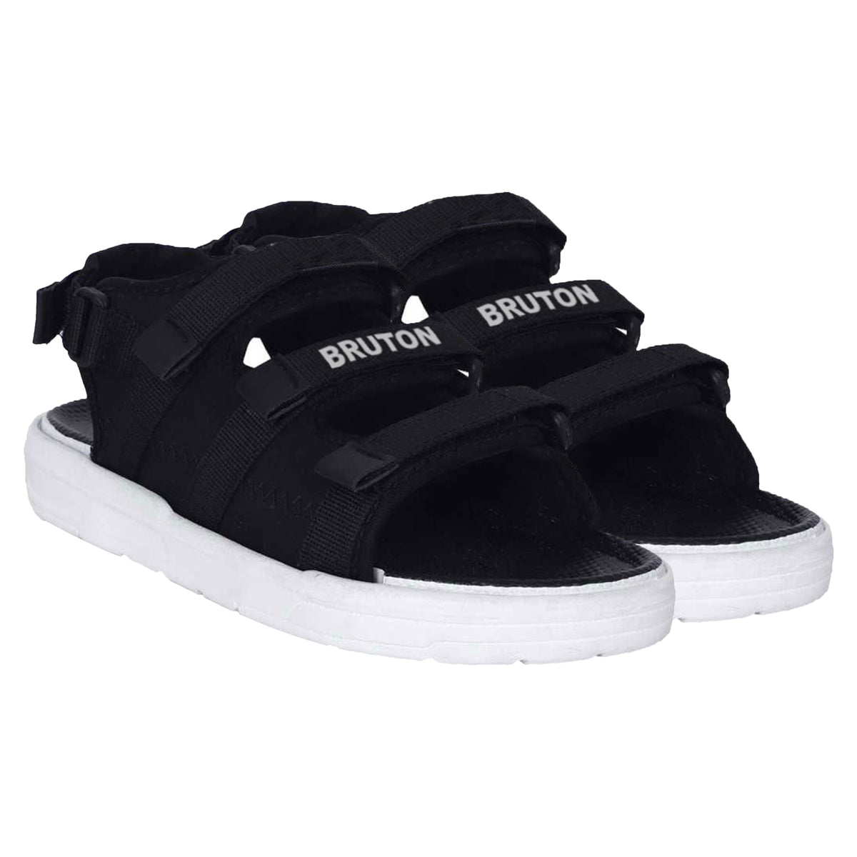 BRUTON Black 102 Men's Sports Sandals – Lightweight Comfort