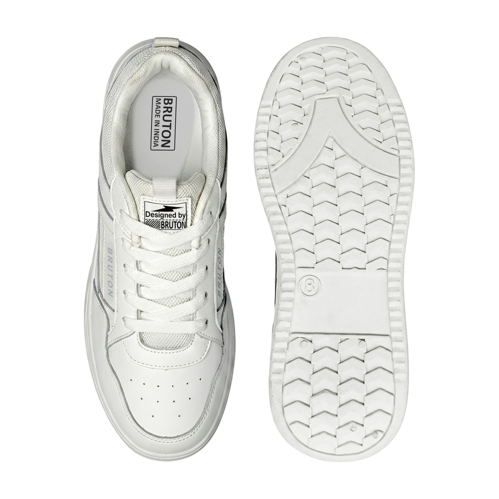 BRUTON EVA 221 Men's Running Shoes – All White Sports Shoes