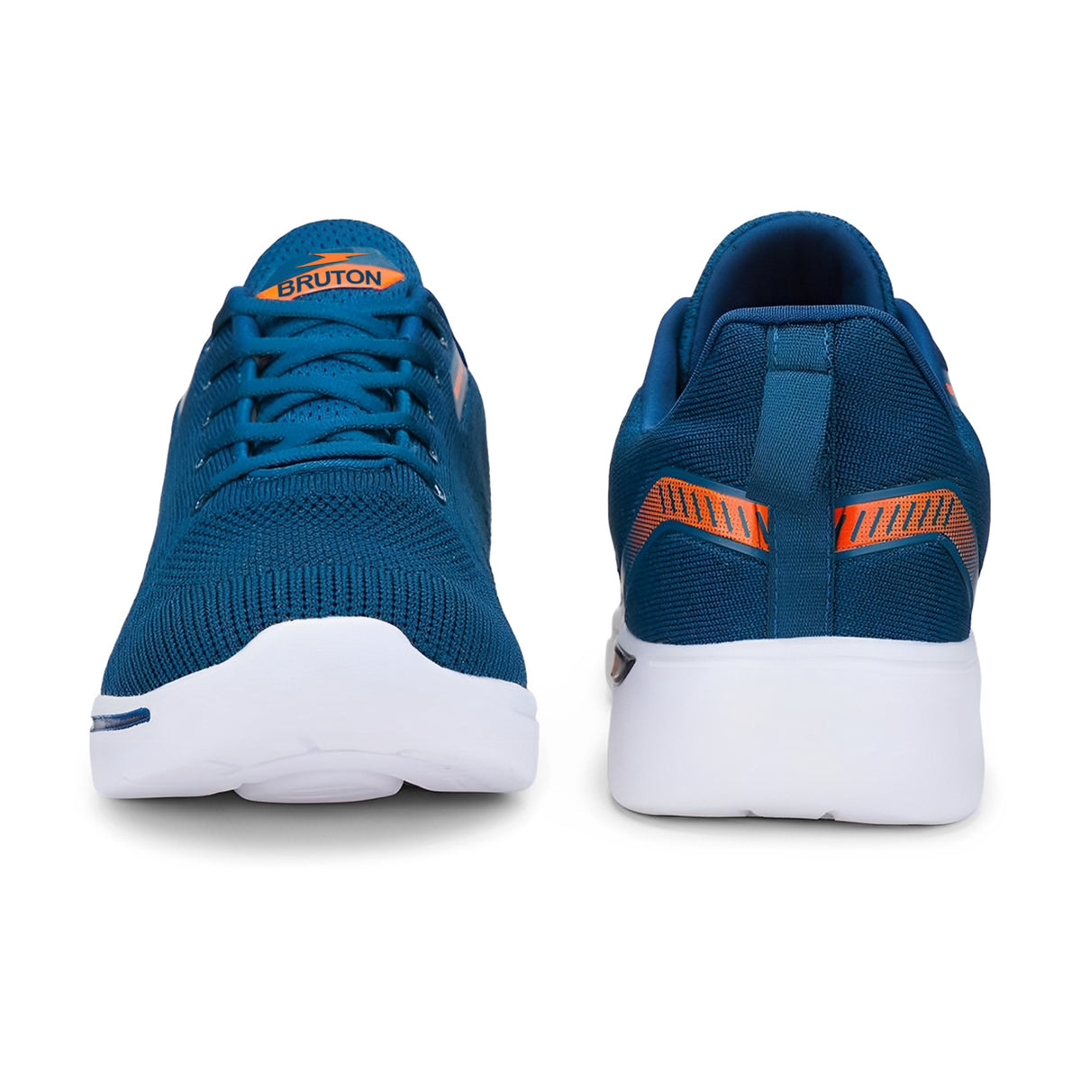 BRUTON Men's Navy Blue621 Lightweight Mesh Slip-On Sports Shoes with Cushioned Sole