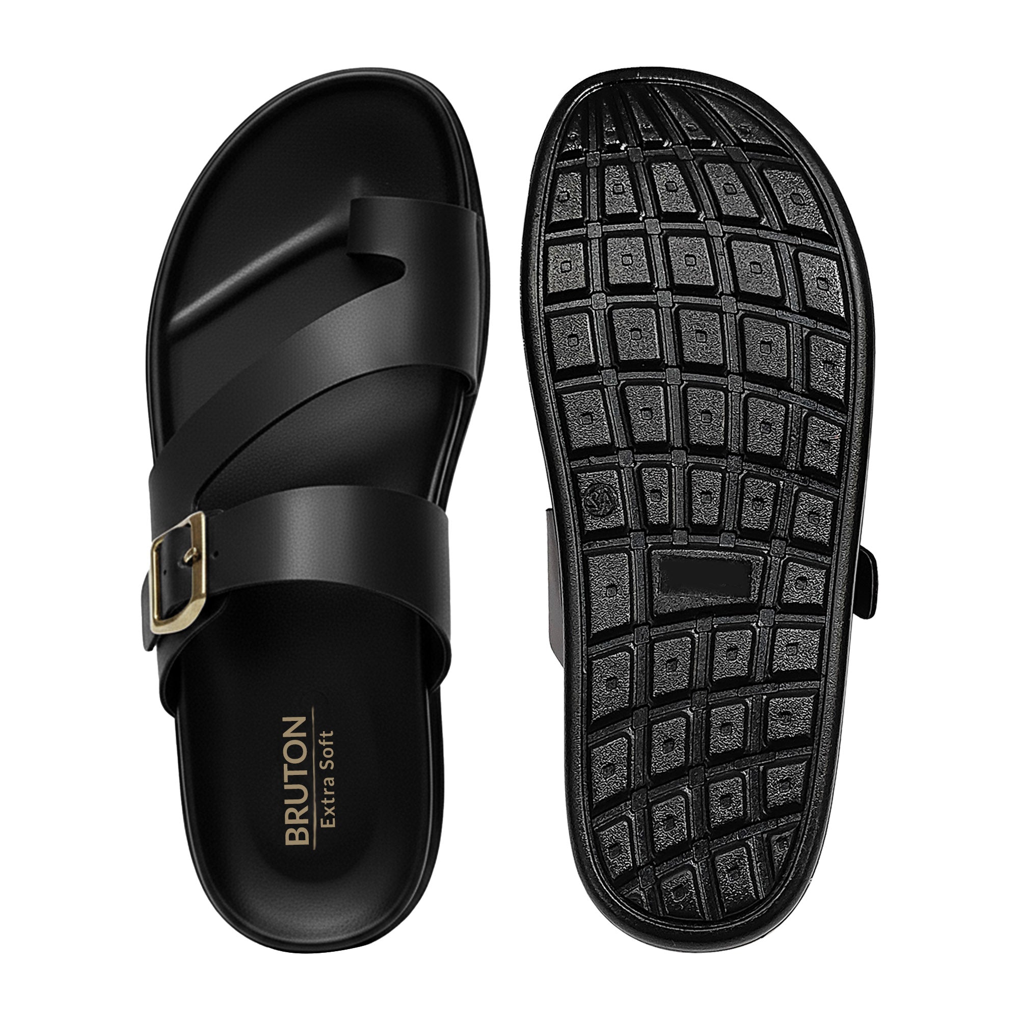 BRUTON Men's Adjustable Buckle Casual Sandals with Arch Support