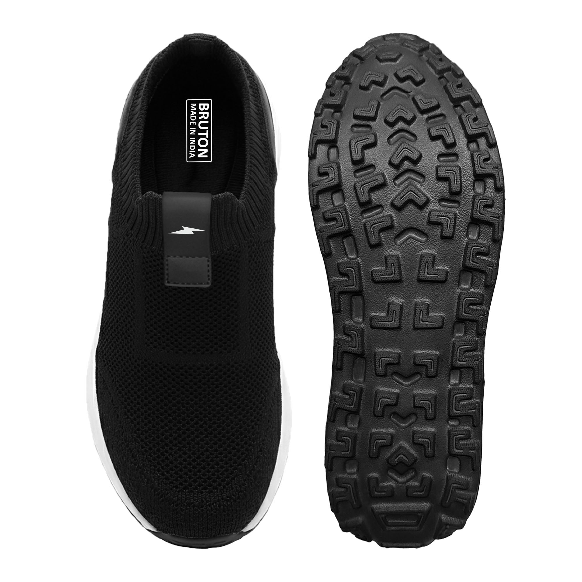 BRUTON EVA612 Men's Slip-On Running Shoes for Walking, Gym & Daily Use