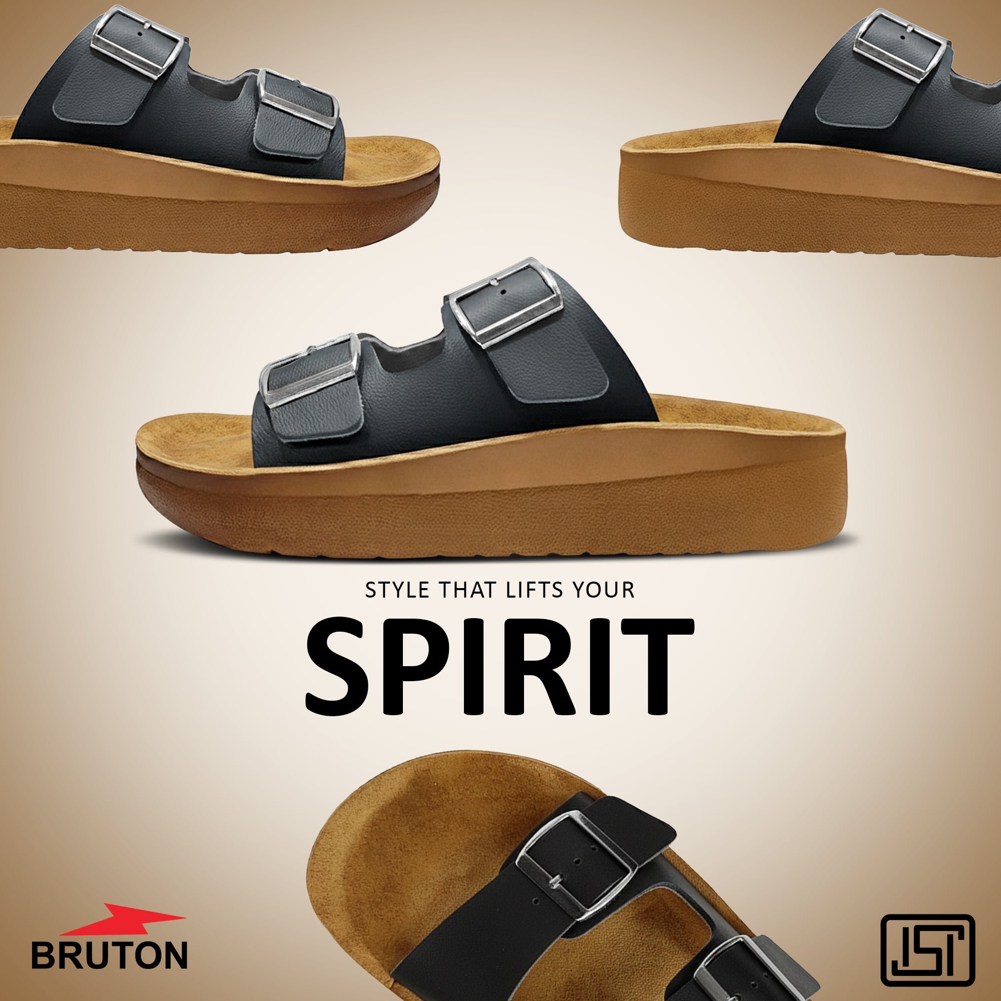 BRUTON 1134 Ortho Slippers Flip Flops for Men