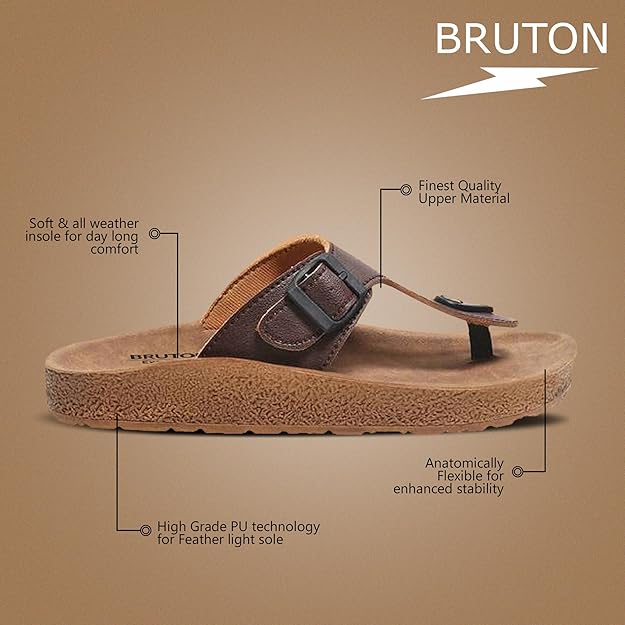 BRUTON Ortho Slippers Flip Flops for Men