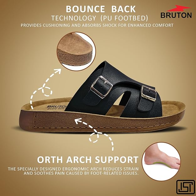BRUTON Ortho Slippers Flip Flops for Men