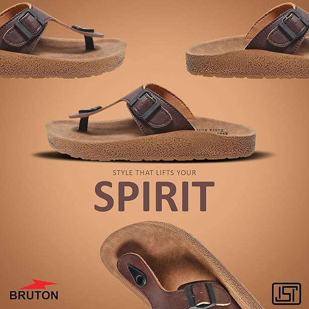 BRUTON Ortho Slippers Flip Flops for Men