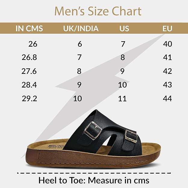 BRUTON Ortho Slippers Flip Flops for Men