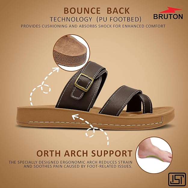 BRUTON Ortho Slippers Flip Flops for Men