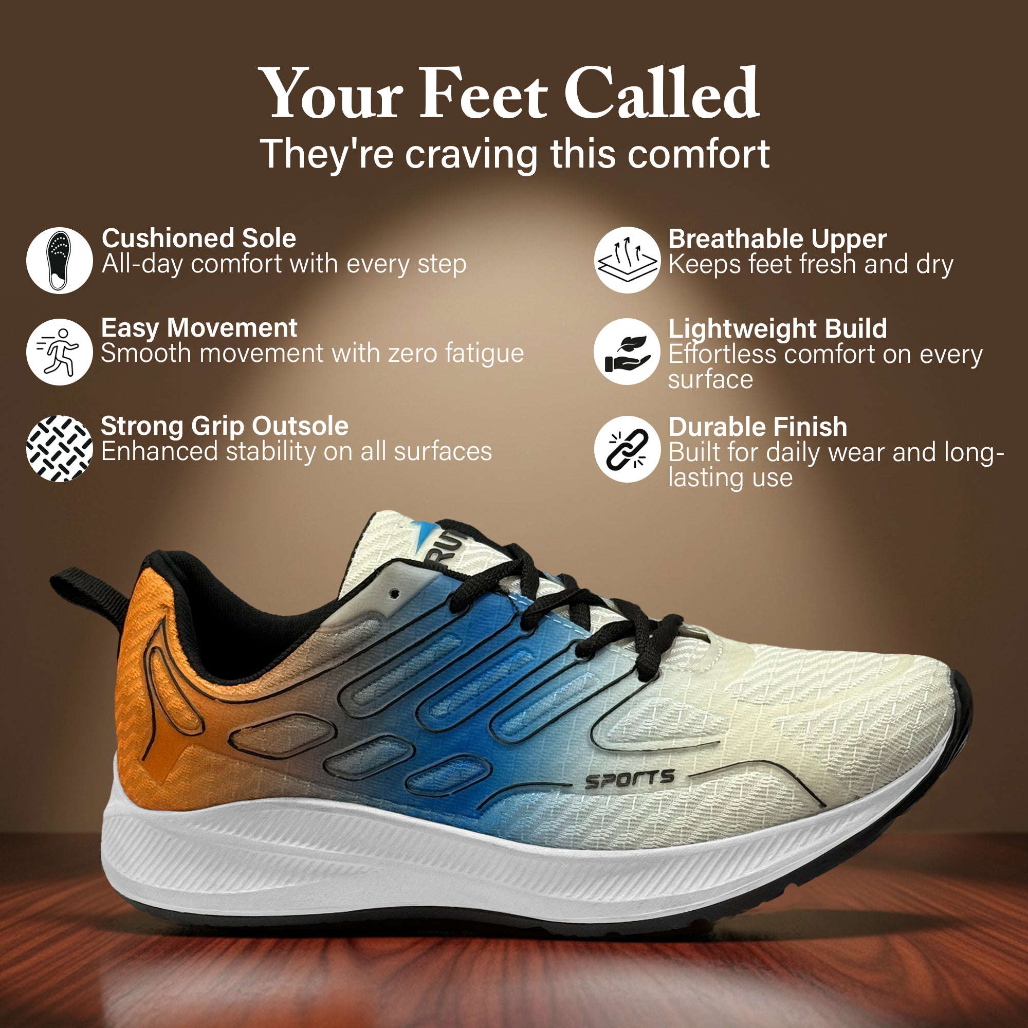 BRUTON 730-EVA Lite Men's Running Shoes