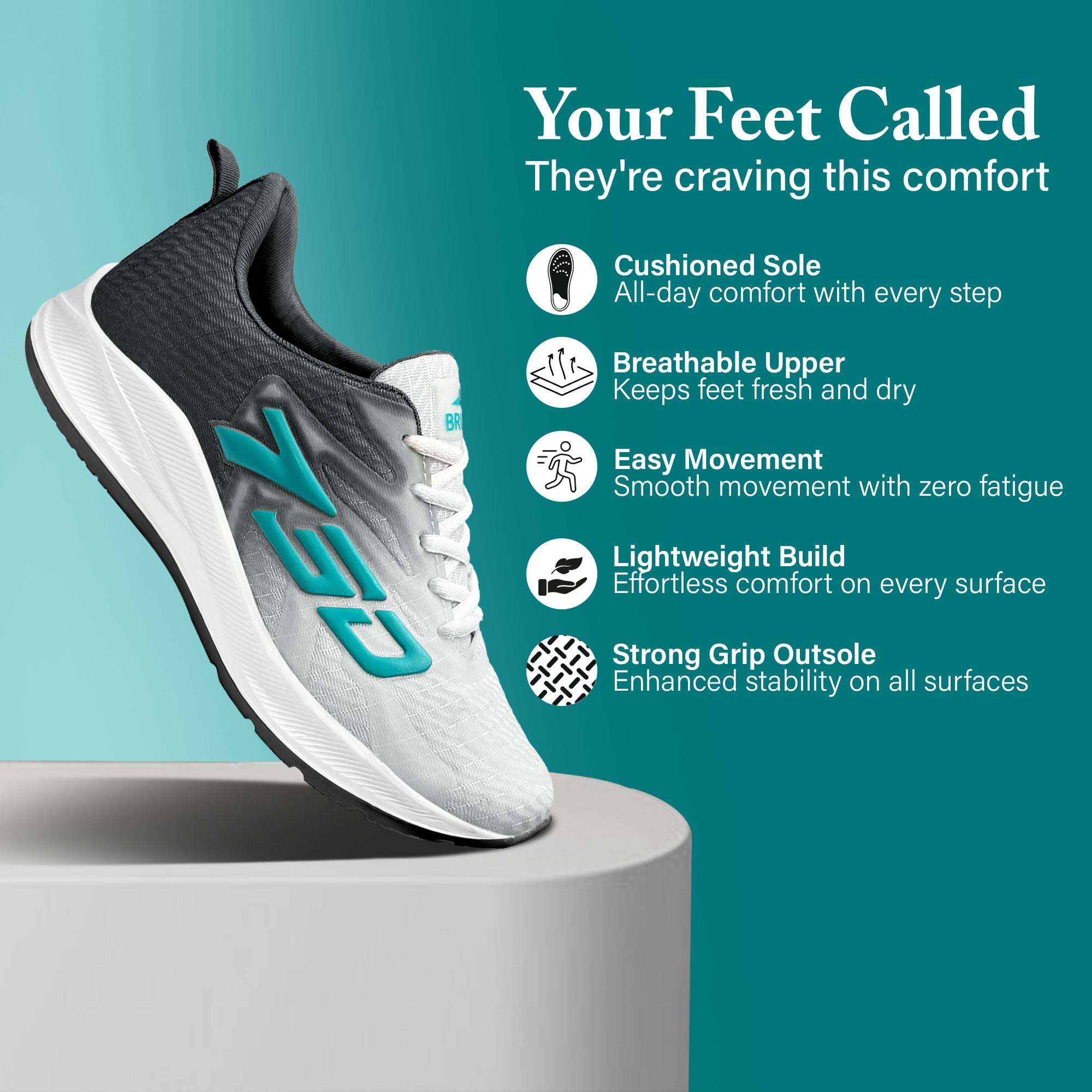 BRUTON 780-Power EVA Lite Men's Running Shoes