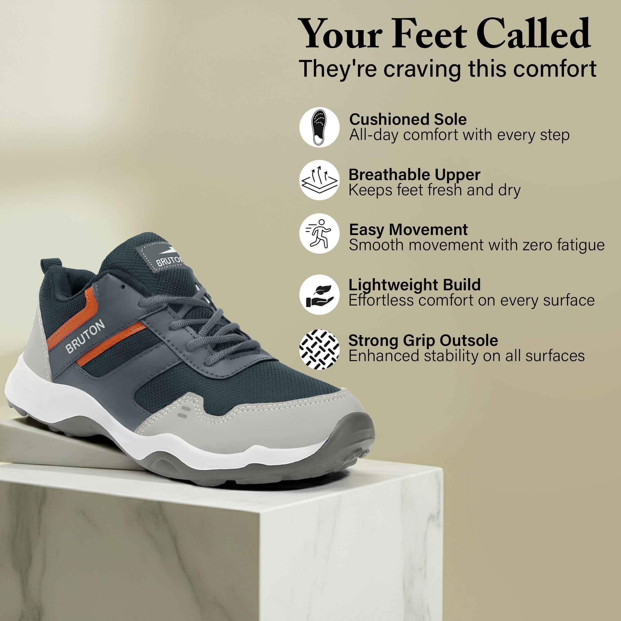 BRUTON Hockey EVA Lite Men's Running Shoes
