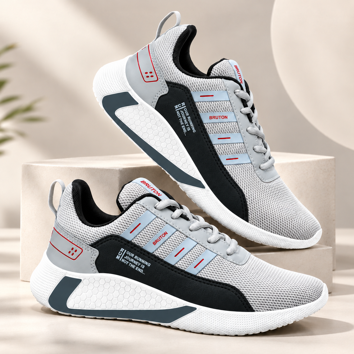 BRUTON PVC514 Men's Running Shoes – Lightweight & Sporty