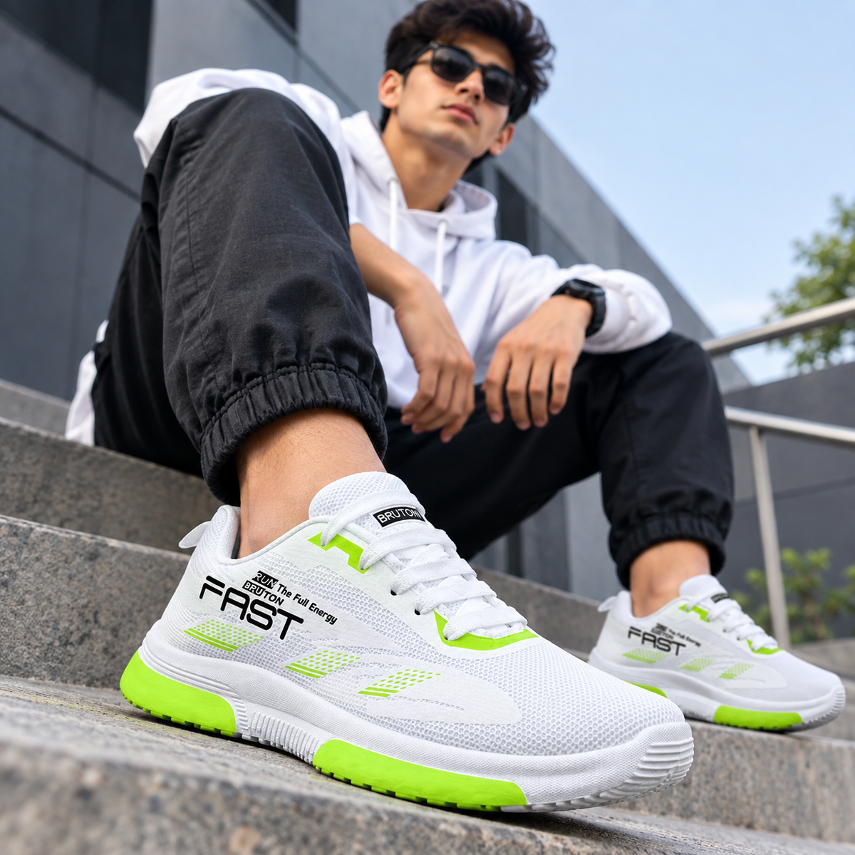 BRUTON PVC550 Men's Running Shoes – Sporty & Lightweight