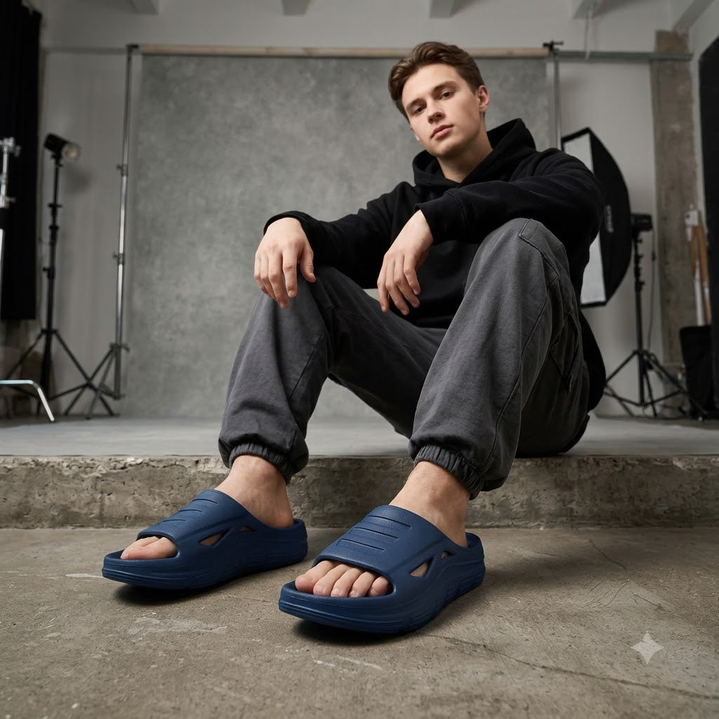 BRUTON 1021 Men's Comfort Flip-Flop Slippers – Lightweight Everyday Casual Sandals