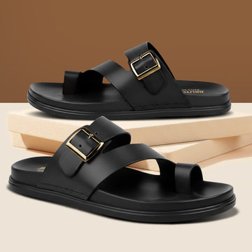 BRUTON Men's Adjustable Buckle Casual Sandals with Arch Support
