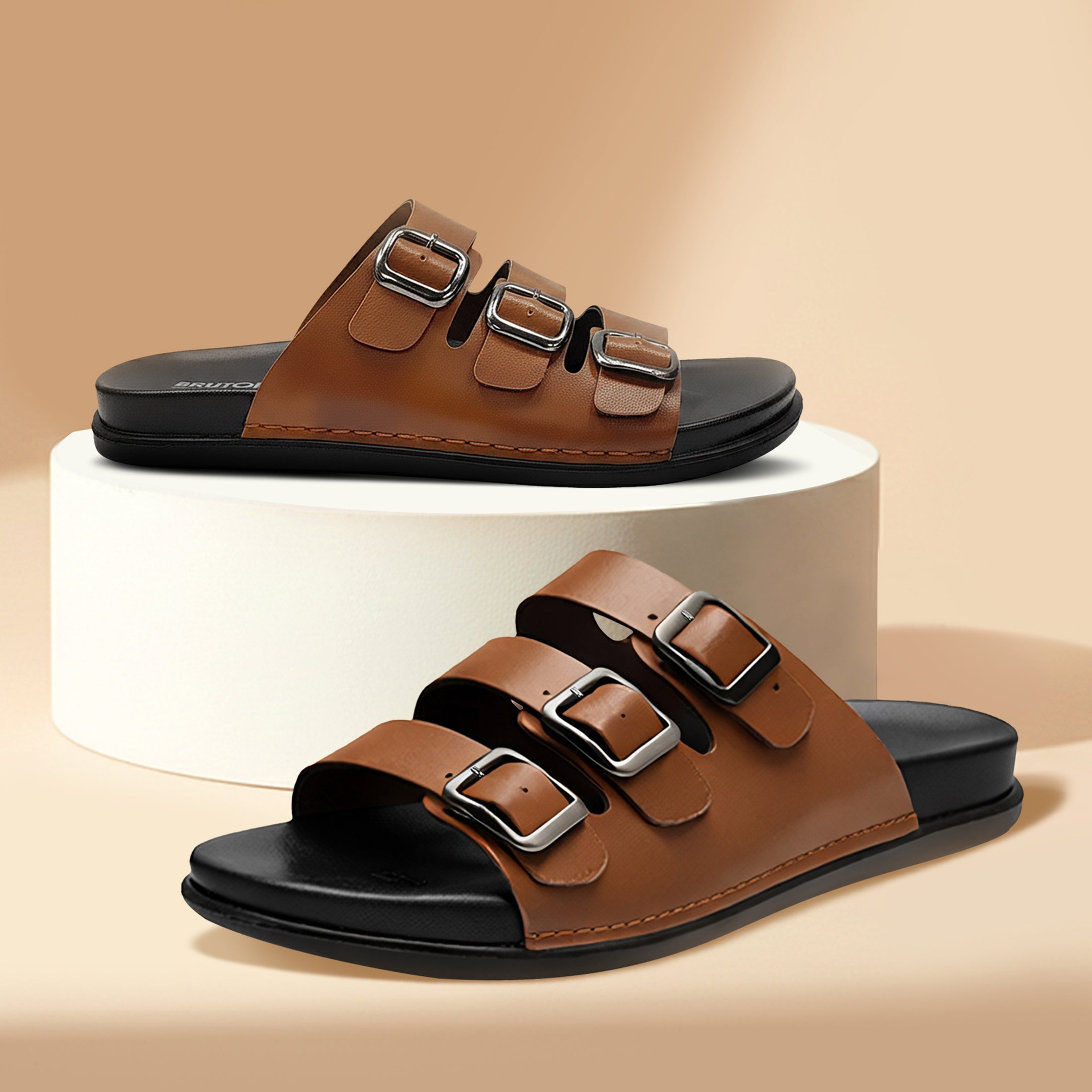 BRUTON 1138 Ortho Slippers Flip Flops for Men