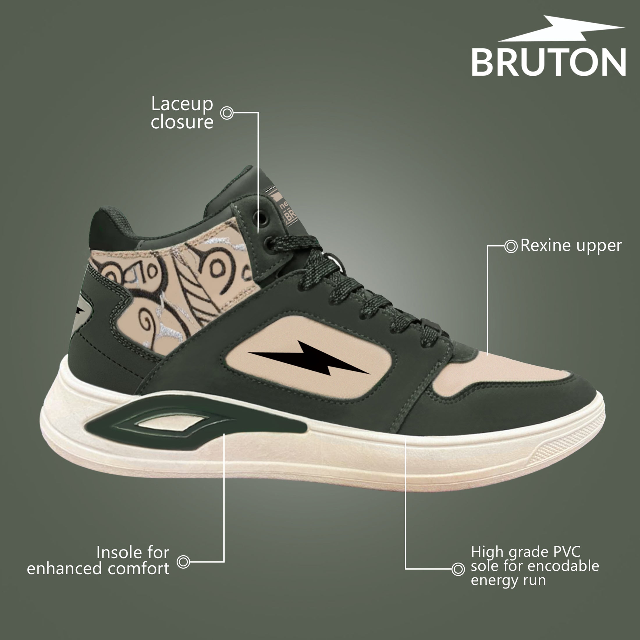 BRUTON Thunder Strike-211 Men's Casual Shoes