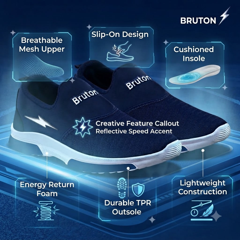 BRUTON PVC2031 Men's Sports Running Shoes