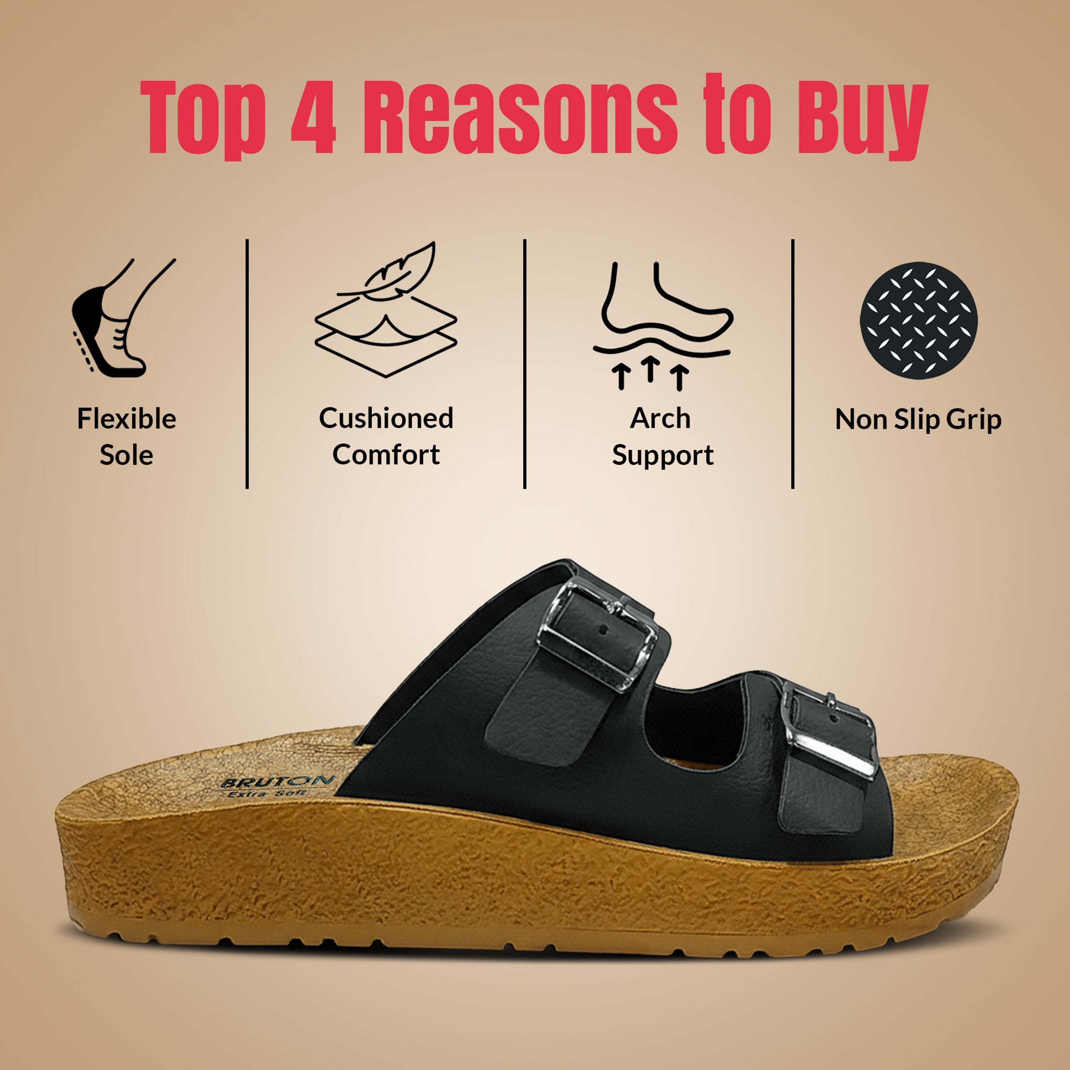 BRUTON WO-6001 Women Slippers
