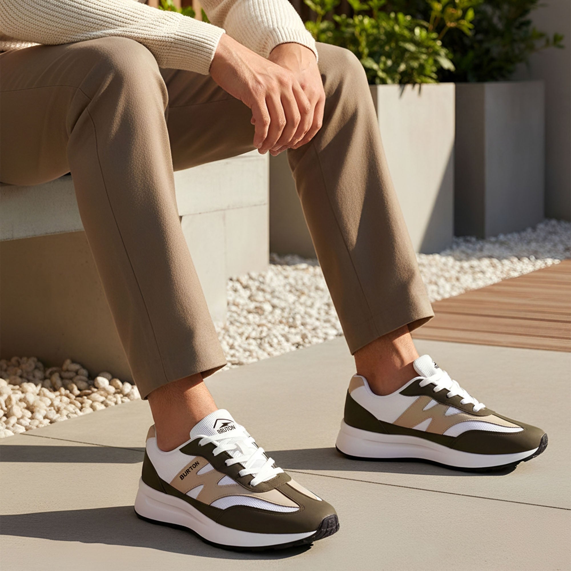 BRUTON EVA 617 Men's Running Shoes – Stylish Lightweight Sports Shoes
