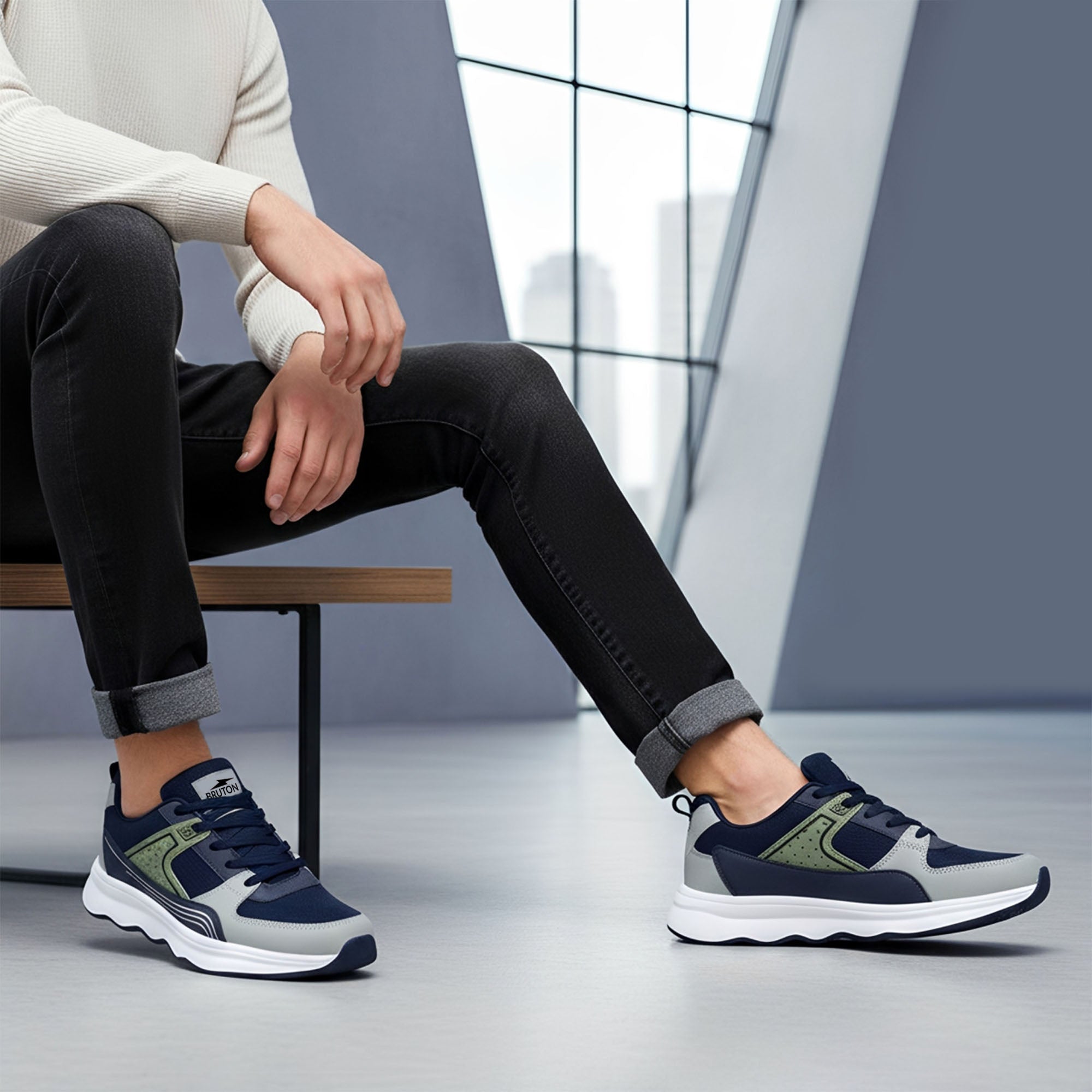 BRUTON EVA 622 Men's Running Shoes | Lightweight Sports Shoes for Running, Walking, Gym & Daily Wear