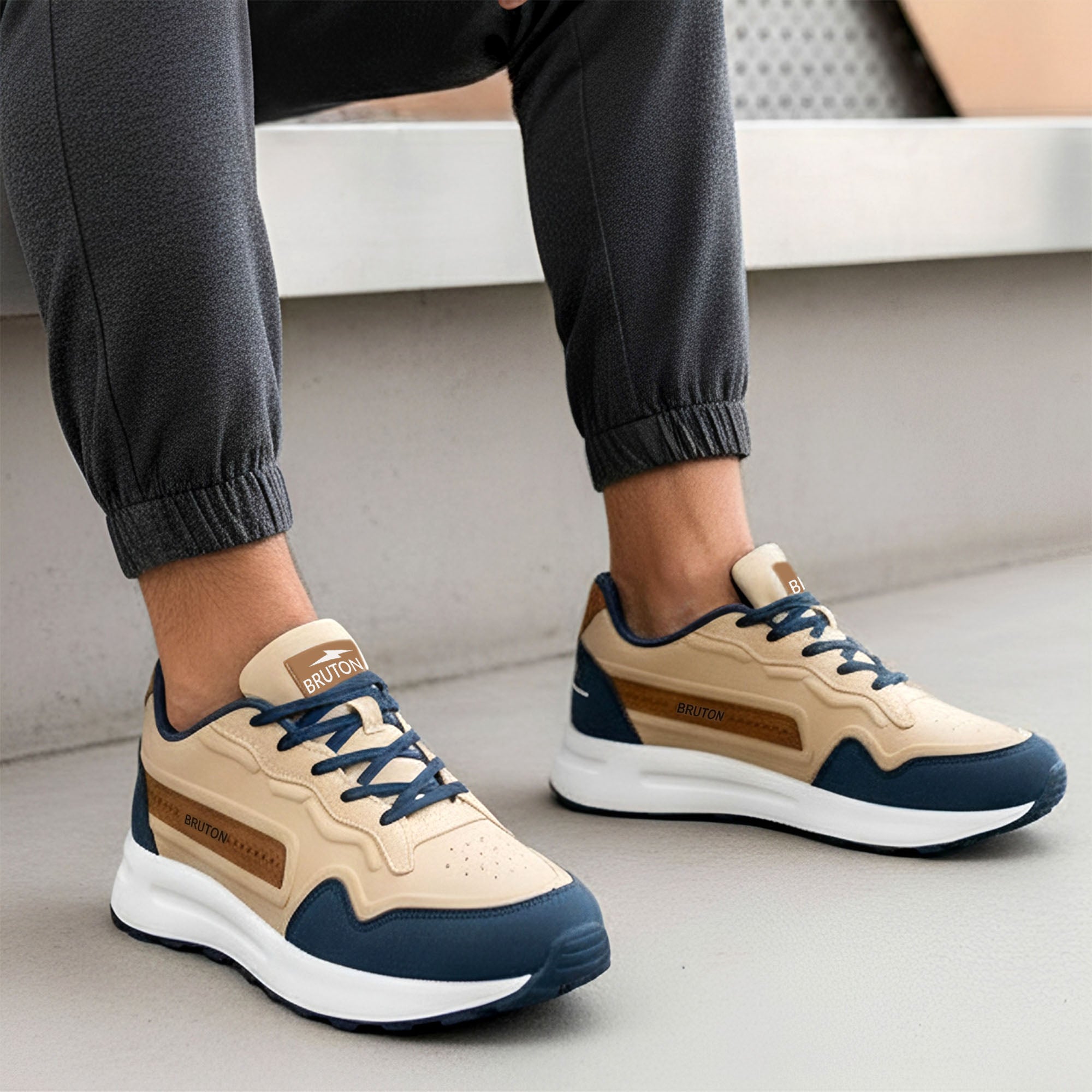 BRUTON EVA 623 Men's Running Shoes | Lightweight Sports Shoes for Running, Walking, Gym & Daily Wear